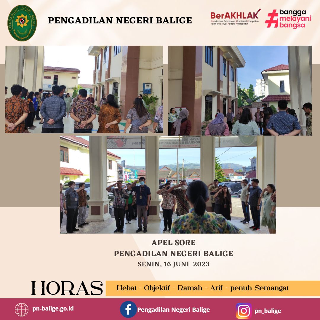 APEL SORE PN BALIGE PADA HARI JUMAT 16 JUNI 2023